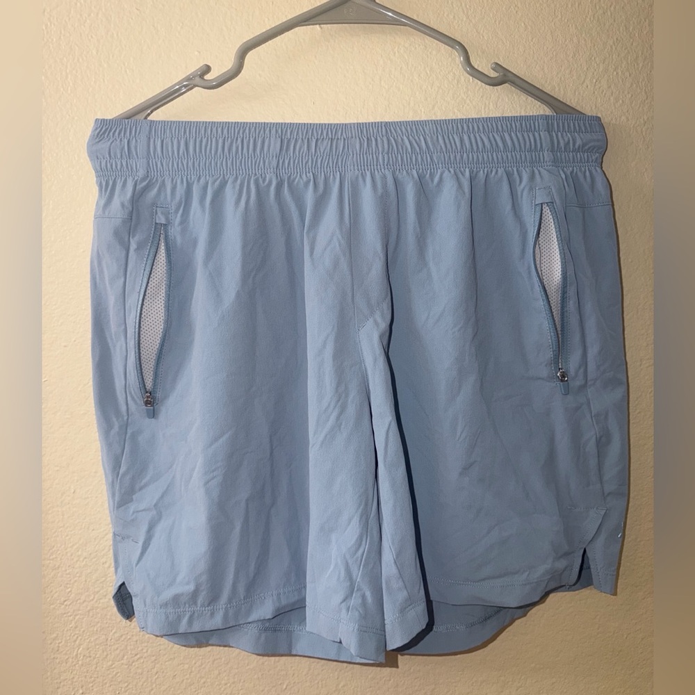 all in motion Light Blue Men's Athletic Shorts with Zipper Pockets